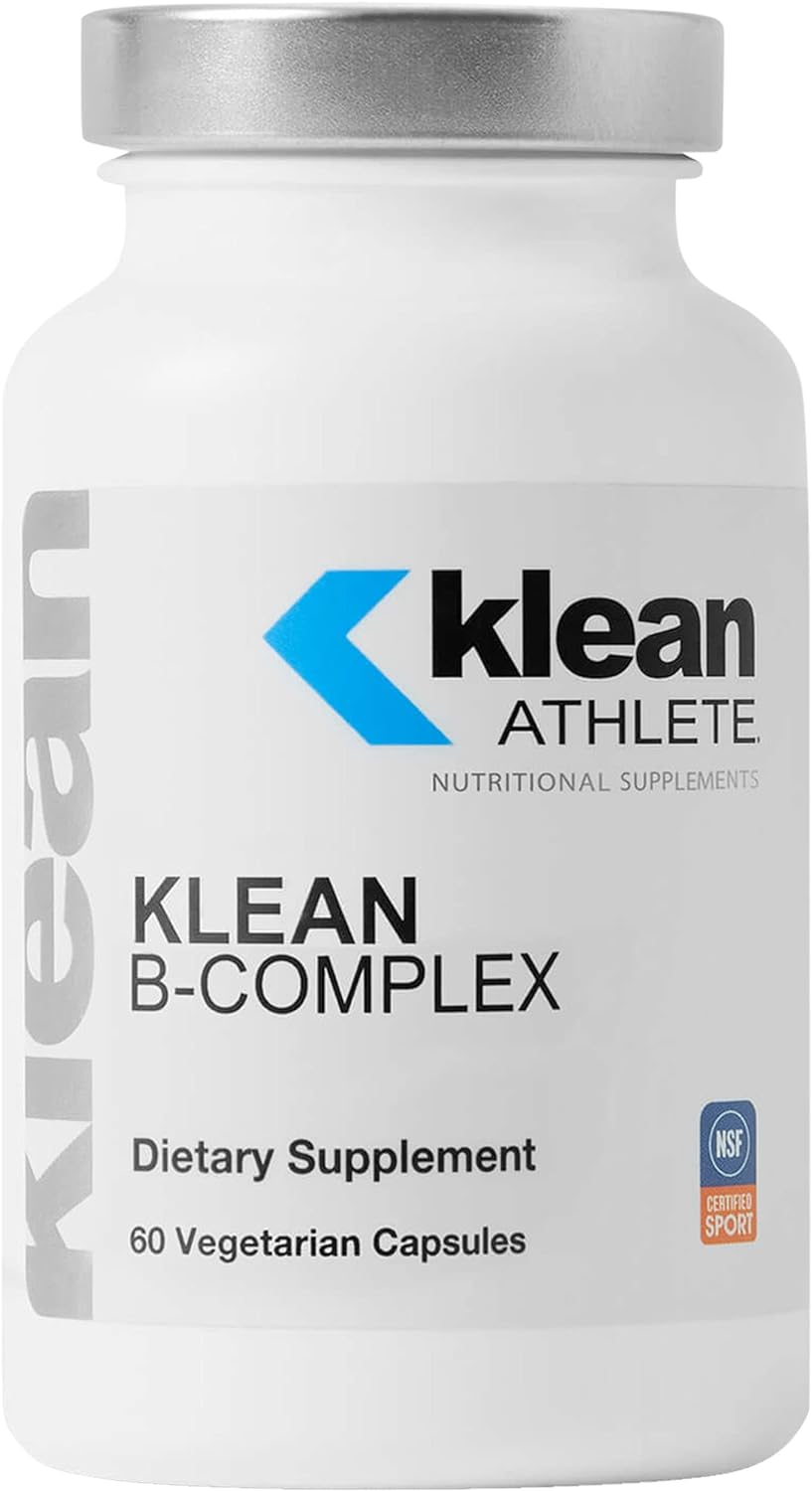 Klean Athlete Klean B-Complex | Complejo B para Energía y Rendimiento Deportivo | 60 Cápsulas Vegetales