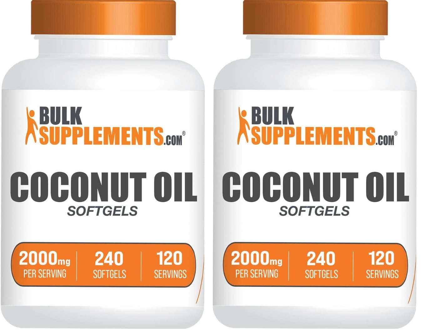 Aceite de Coco en Cápsulas Blandas - 2000 mg, 240 cápsulas