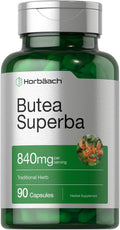 Horbäach Butea Superba Raíz 840mg | 90 Cápsulas | Rendimiento Masculino | No GMO y Sin Gluten