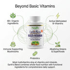 Paradise Herbs Earth's Blend Multivitamínico Diario con Hierro y 48 Superfoods Orgánicos, 60 Cápsulas