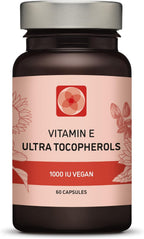 Vitamina E 1000 UI Ultra Tocoferol 450mg con los 4 Tocoferoles – Alfa, Beta, Gamma, Delta – d-Alfa Natural (180 Cápsulas)