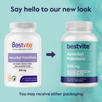 BESTVITE Ascorbyl Palmitate 500 mg (120 Vegetarian Capsules) - No Stearates, No Fillers