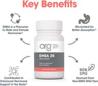 Allergy Research Group DHEA 25 mg Micronizado - Matriz Lipídica - 60 Cápsulas