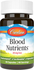 Carlson Blood Nutrients - 28 mg Hierro, 40 Cápsulas