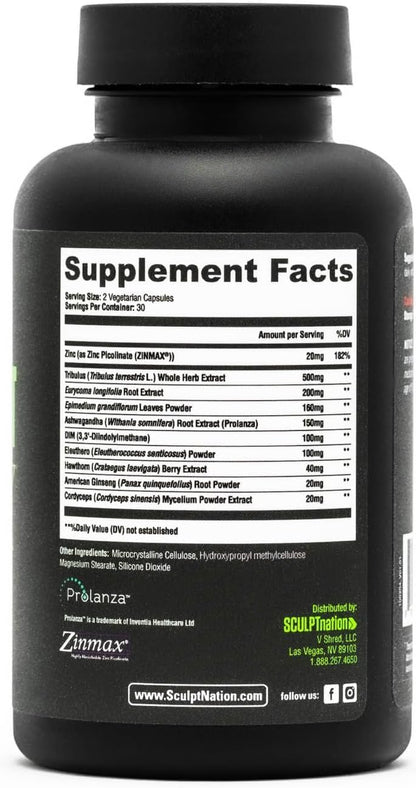 Sculpt Nation - Tribulus Terrestris – Raíz de Ginseng Americano: Conocida por sus propiedades estimulantes y su – Image 6
