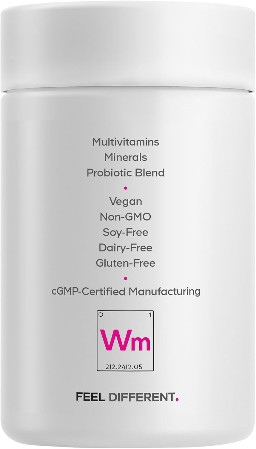 Codeage Women’s Multivitamin – Multivitamínico Completo para Mujeres con Vitaminas, Minerales, Dong Quai y Probióticos – 30 Cápsulas