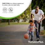 NaturesPlus Biotin 10,000 mcg - 90 Sustained Release Tablets - Hair, Skin & Nails Support - High Potency Vitamin B - Vegetarian, Gluten Free