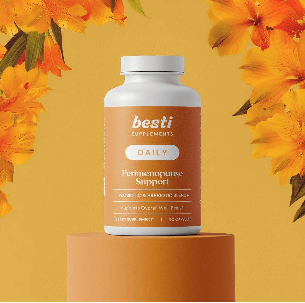 Besti Supplements Daily Perimenopause Support – Probiótico y Prebiótico – Apoya el Bienestar General – 90 Cápsulas