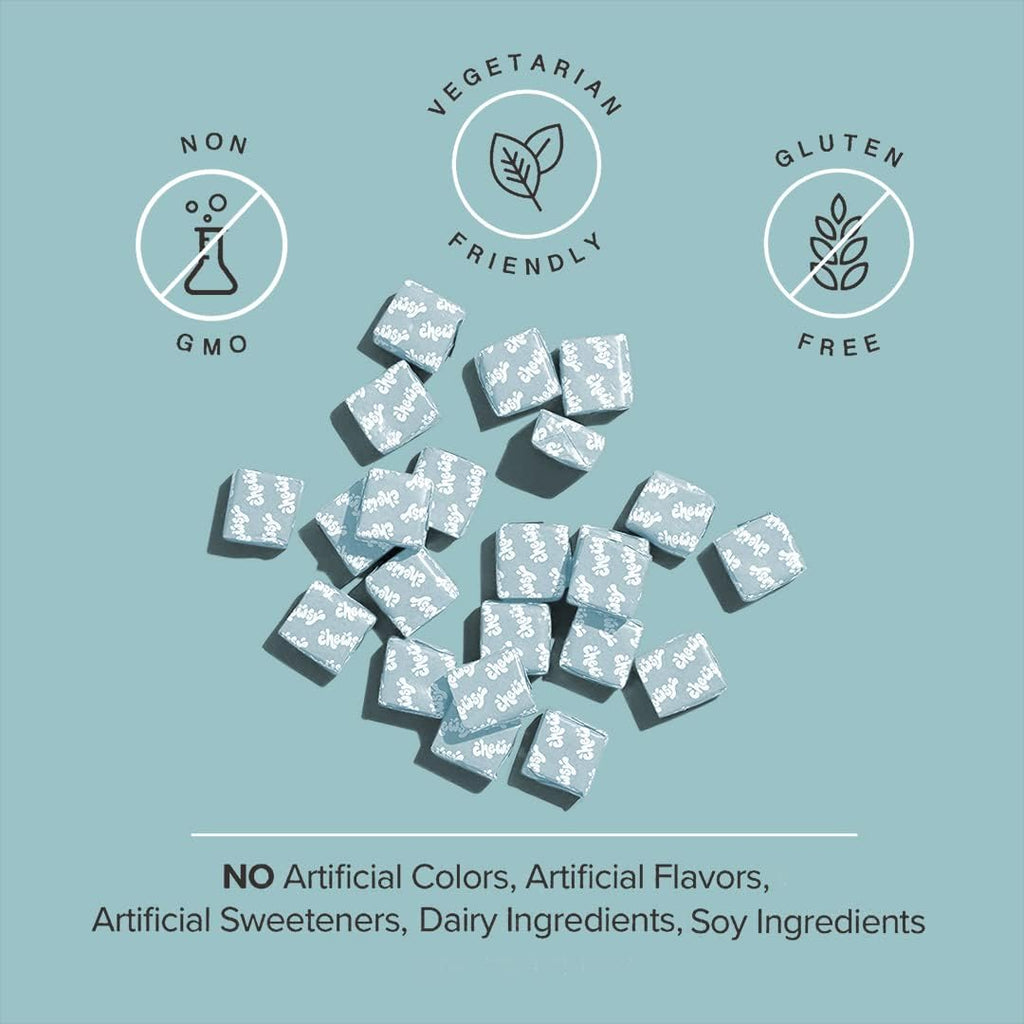 Chewsy So Long Stress – Gomitas calmantes con L-teanina, GABA, Glicina, Tirosina, Taurina y Magnesio – Sin OGM y gluten – Sabor tropical, 30 unidades