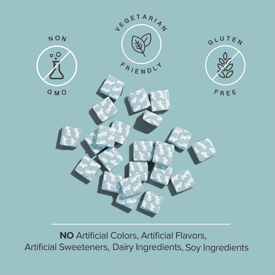 Chewsy So Long Stress – Gomitas calmantes con L-teanina, GABA, Glicina, Tirosina, Taurina y Magnesio – Sin OGM y gluten – Sabor tropical, 30 unidades
