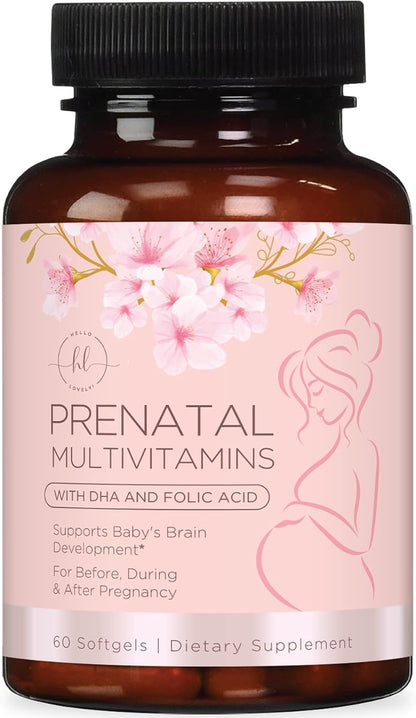 Vitaminas Prenatales con Ácido Fólico + – Ácido fólico (400 mcg): Vital para la síntesis de ADN y el crecimiento – Image 1