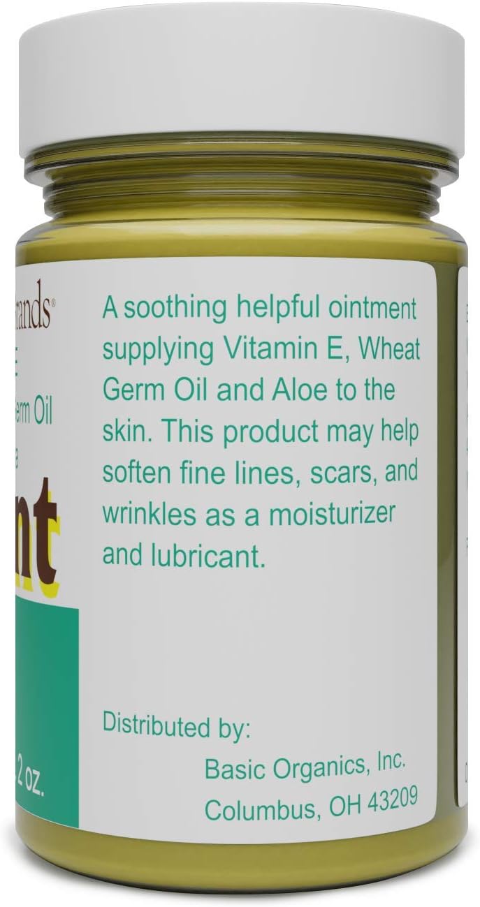 Basic Organics Vitamin E Ointment, 2 oz, Original (3 Pack)