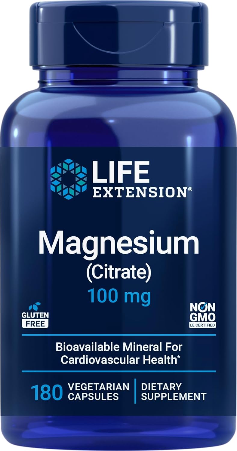Life Extension Magnesio Citrato, 100 mg, 200 Cápsulas