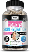Kaya Naturals Vitaminas de Hidratación para la Piel - 30 Cápsulas Veganas