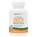 NaturesPlus Orange Juice Junior Vitamina C Masticable - 100 mg, 90 Comprimidos