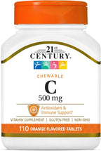 21st Century C-500 Naranja - 110 Masticables, Paquete de 3