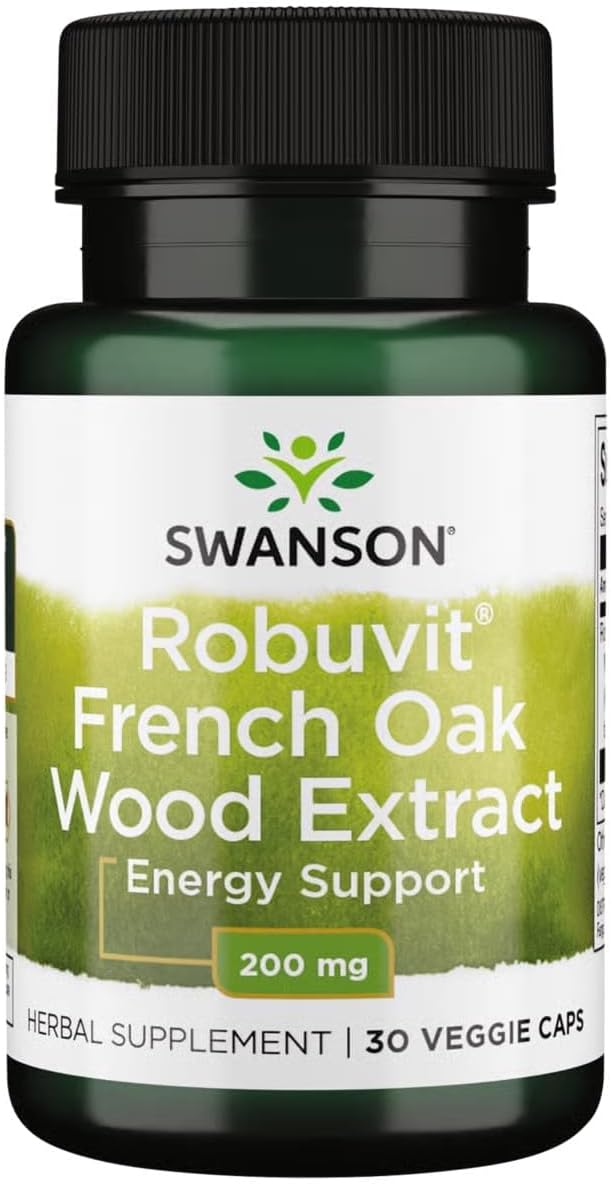Swanson Robuvit French Oak Wood Extract 200 mg, 30 Cápsulas Veganas