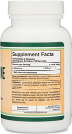 L-Glutamina en Cápsulas - 1000mg por Ración (120 Cápsulas)