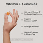 Sports Research Gominolas de Vitamina C 500 mg - Sin Azúcar y Veganas (60 Gominolas)