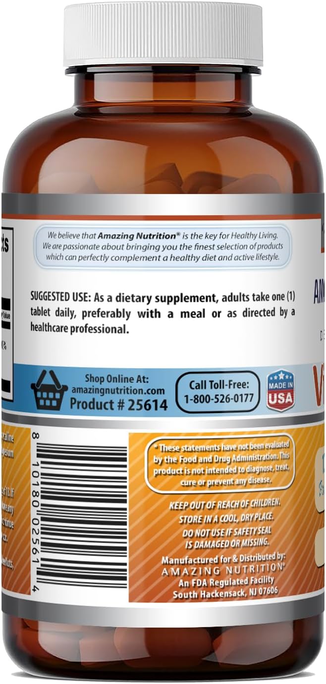 Amazing Formulas Vitamina B6 (Piridoxina HCl) 100 mg - 100 Tabletas