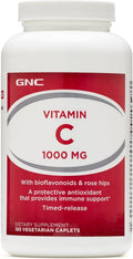 GNC Vitamina C 1000 con Bioflavonoides y Escaramujo Liberación Prolongada 180 Comprimidos