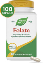 Ácido Fólico 800 mcg DFE – 100 Cápsulas de Nature's Way