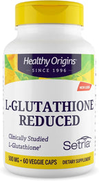 Healthy Origins Setria L-Glutión 500 mg, 60 Cápsulas Veganas