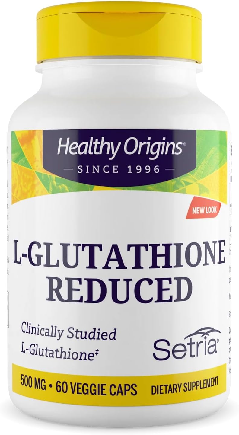 Healthy Origins Setria L-Glutión 500 mg, 60 Cápsulas Veganas