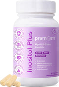 Premom Inositol Plus para Mujeres – 2000 mg Myo-Inositol y 50 mg D-Chiro Inositol (Proporción 40:1), con CoQ10, Metilfolato y Vitamina D3 – 90 Cápsulas Veganas