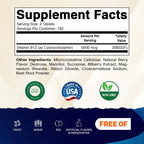 Vitamatic Vitamina B12 5000 mcg – 365 Comprimidos de Disolución Rápida Sabor Berry