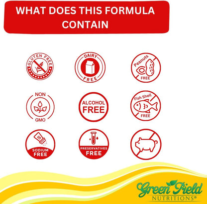 Greenfield Nutritions Vitamina B12 Halal – Función psicológica normal: Apoya la salud mental y la función – Image 4