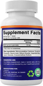 Vitamatic Boro Quelado (como Glicinato) 10 mg, 240 Comprimidos