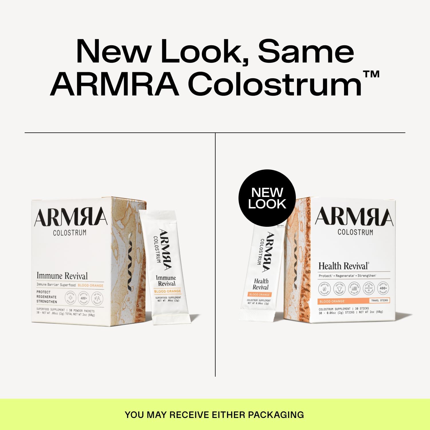 ARMRA Colostrum™ Powder - Sabor Naranja Sangre | 30 Dosis