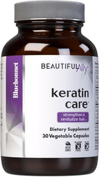 Bluebonnet Nutrition Beautiful Ally Keratin Care - Complemento capilar con biotina y queratina (30 cápsulas)