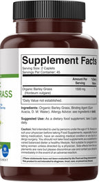 Brieofood Césped de Cebada Orgánico 1500mg, 90 Comprimidos Vegetarianos