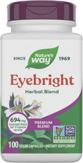 Nature's Way Eyebright Herb Premium Blend - Suplemento Herbal Vegano, 100 Cápsulas