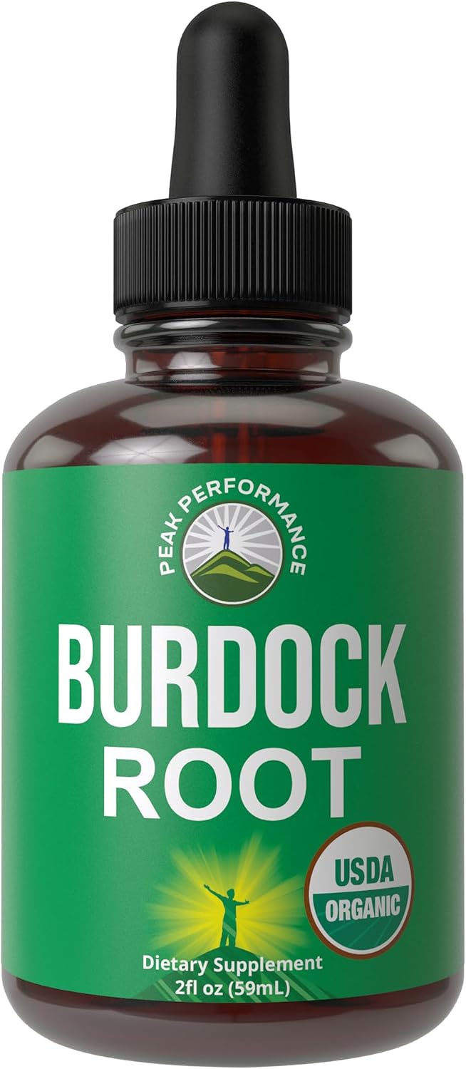 Peak Performance Extracto Líquido de Raíz de Bardana Orgánica - 59 ml