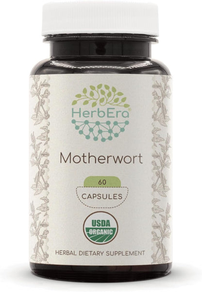 HerbEra Motherwort 120 Cápsulas, 400 mg - – 100% natural: Sin colores ni sabores artificiales. – Image 5