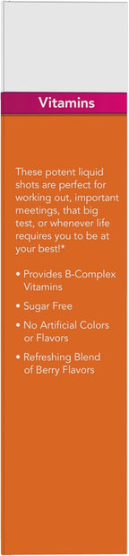 NOW Foods B-12 10.000 mcg Shots (0,5 oz, 12 unidades) Sabor Bayas Variadas