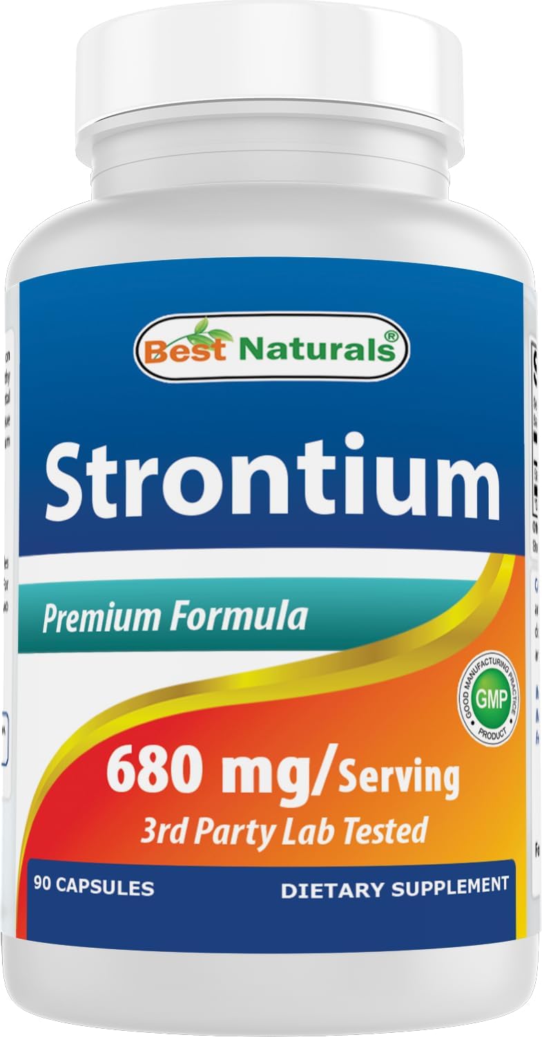 Best Naturals Strontium Bone Building Formula 680mg/serving 90 Cápsulas