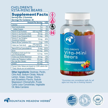 Mountain Meadow Herbs Vita-Mini Bears – Vitamina E: contribuye a la protección de las células frente al daño – Image 4