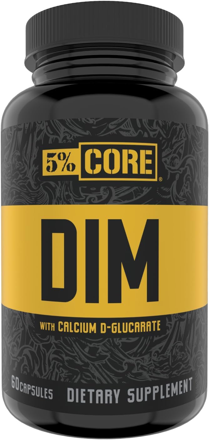 5% Nutrition Core DIM – Suplemento para la Regulación de Estrógenos – 60 Cápsulas Veganas