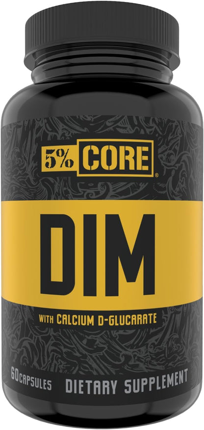 5% Nutrition Core DIM – Suplemento para la Regulación de Estrógenos – 60 Cápsulas Veganas – Image 1