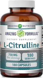 Amazing Formulas L-Citrulline 750 mg, 180 Cápsulas