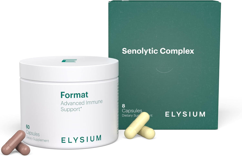 ELYSIUM Format Complejo de Apoyo Inmunitario - con Vitamina C, Zinc, Selenio y Complejo Senolítico Intermitente - 60 Cápsulas