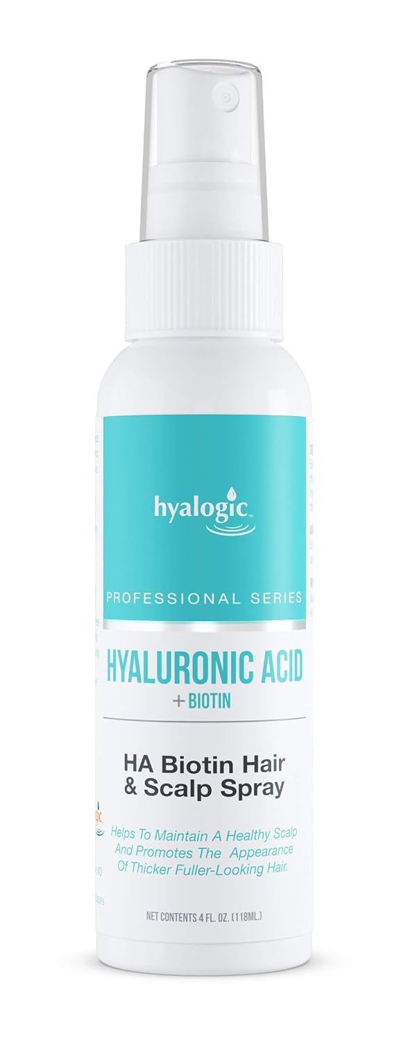 Spray de Biotina y Ácido Hialurónico para el Cabello - Hidratación del Cuero Cabelludo, No Graso, Voluminizador - 118 ml