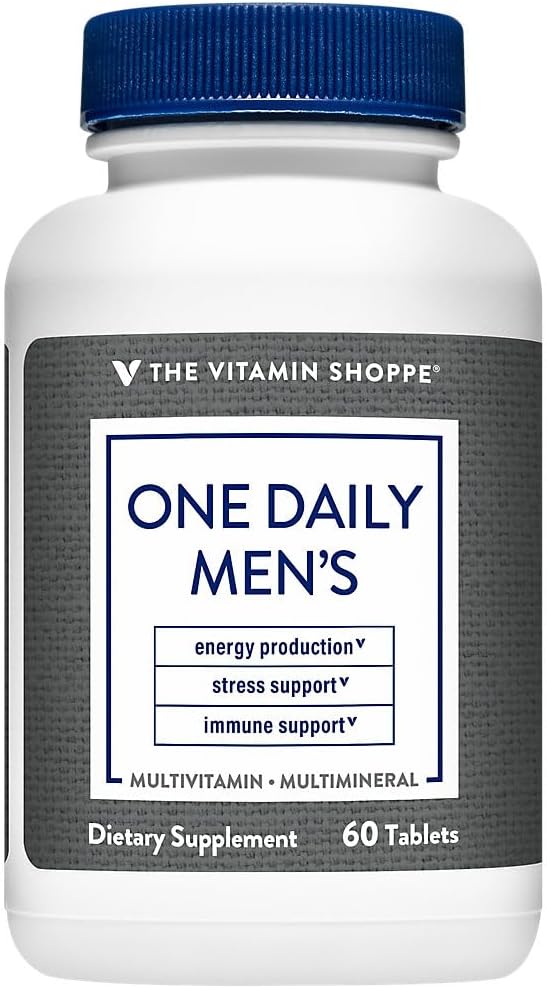The Vitamin Shoppe One Daily Multivitamínico para Hombres, 60 Comprimidos