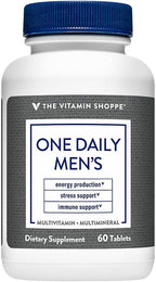 The Vitamin Shoppe One Daily Multivitamínico para Hombres, 60 Comprimidos