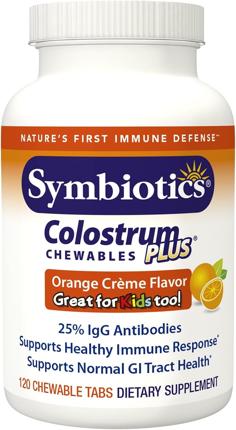 Symbiotics Colostro Plus® Chewables, Creamsicle Flavor, 120 Tablets