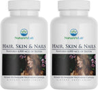 Nature's Lab Hair, Skin & Nails - Biotina, BCAA, MSM, Complejo vitamínico - 90 Cápsulas